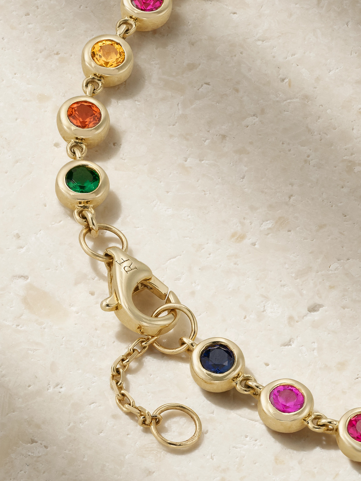 Roxanne First 14-karat Gold Sapphire Bracelet In Multi