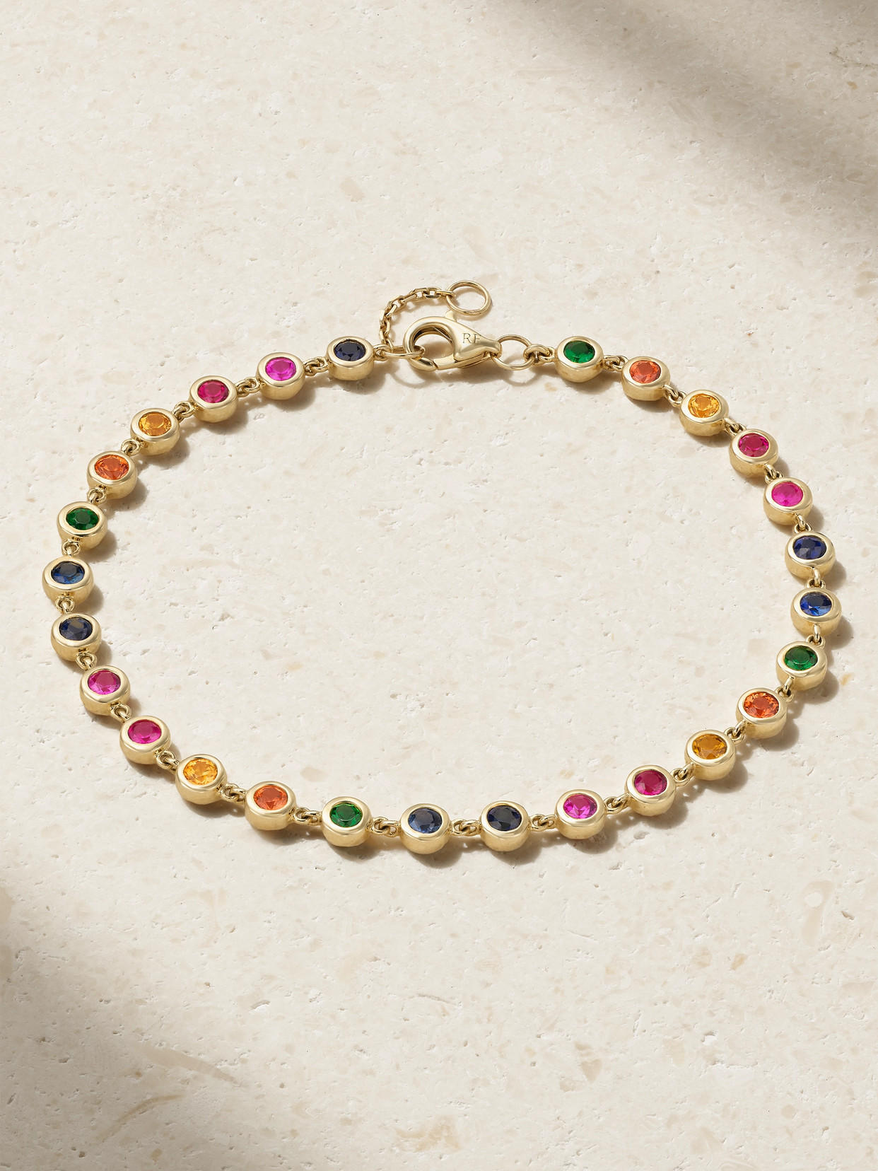 Roxanne First 14-karat Gold Sapphire Bracelet In Multi
