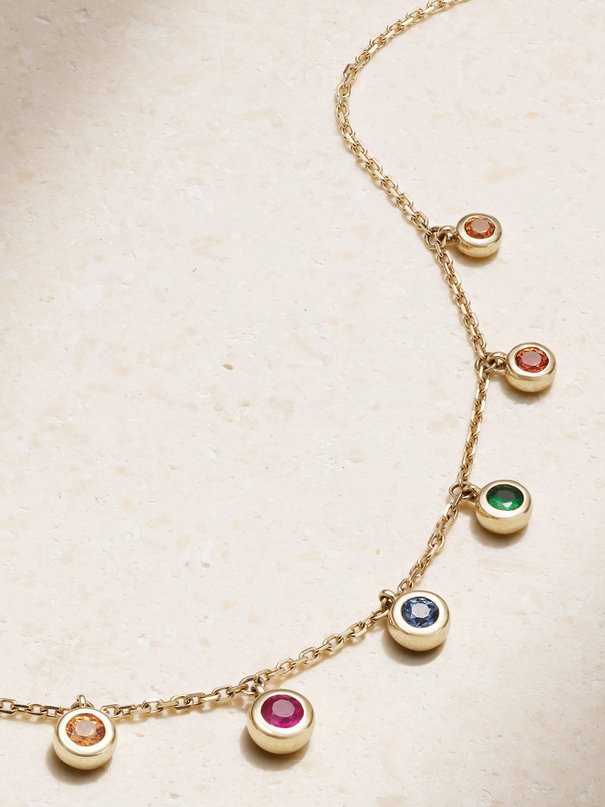 Roxanne First 14-karat Gold Sapphire Necklace In Multi