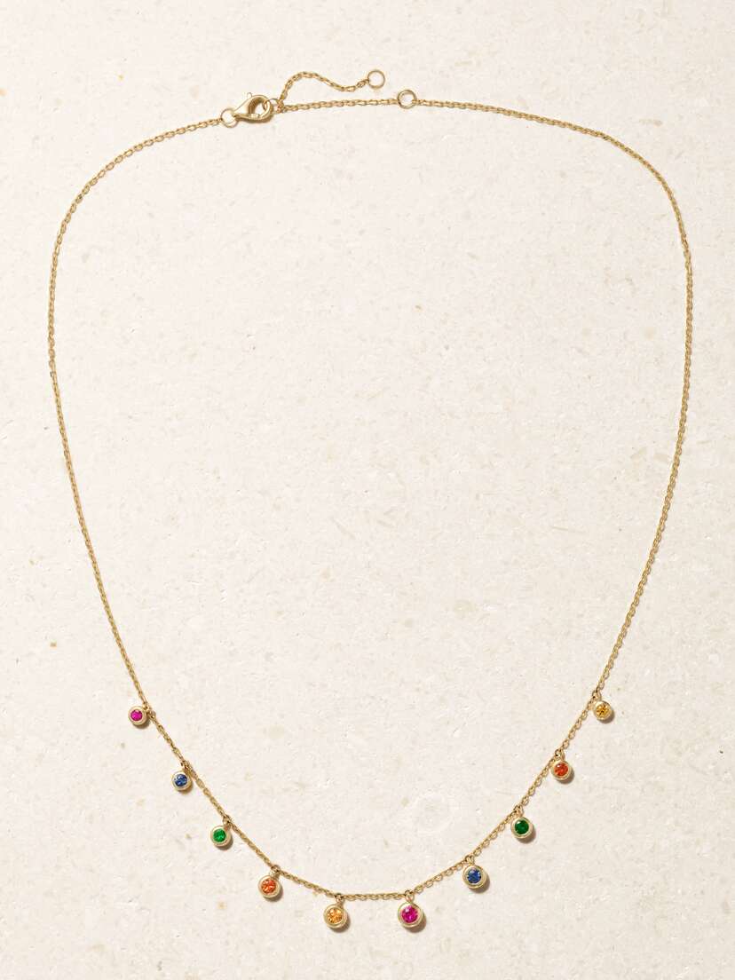 Roxanne First 14-karat Gold Sapphire Necklace