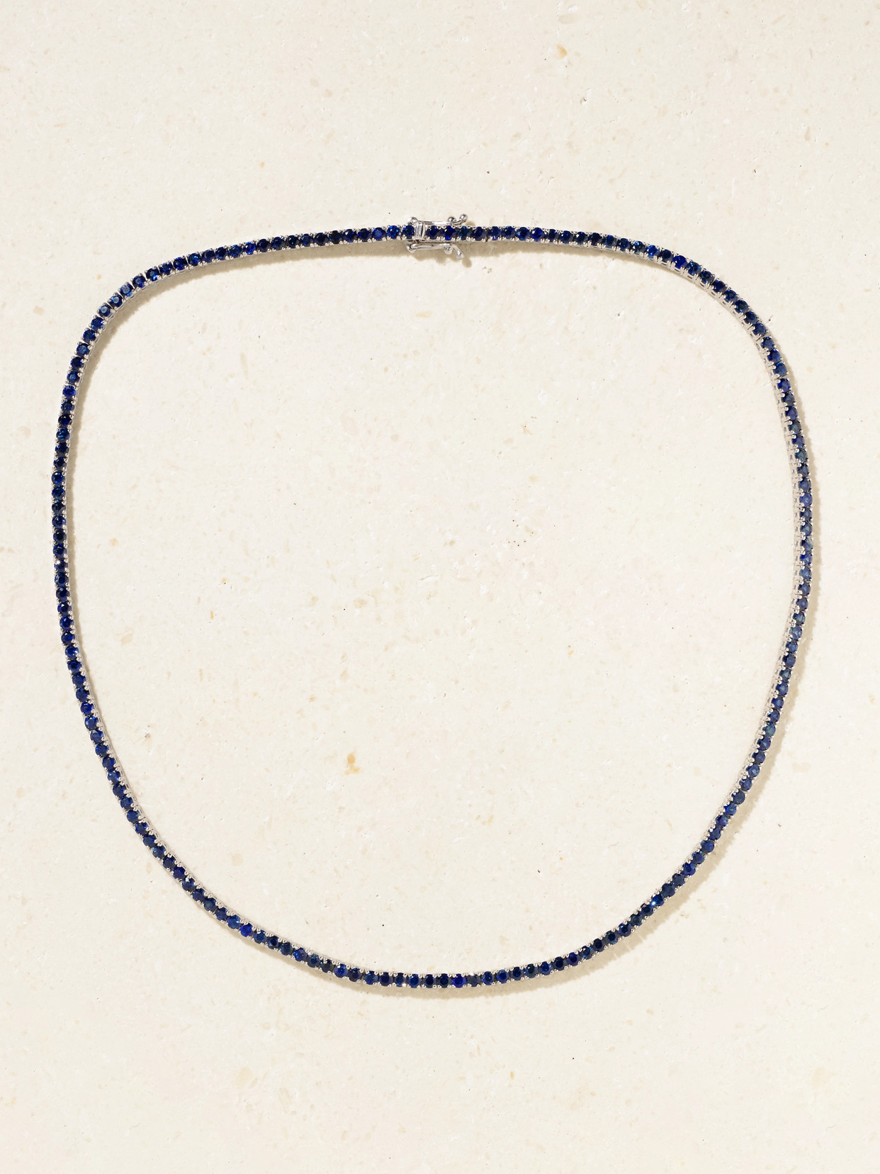 Roxanne First 14-karat White Gold Sapphire Necklace