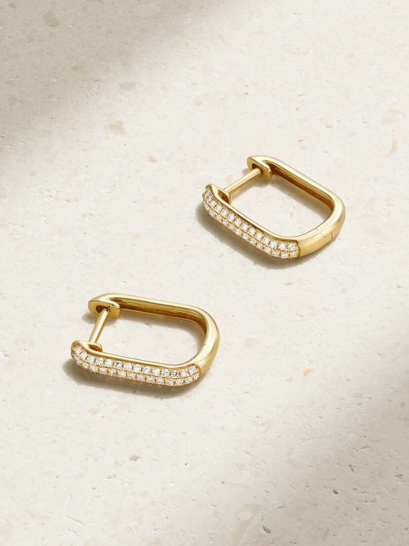 Roxanne First 14-karat Gold Diamond Earrings