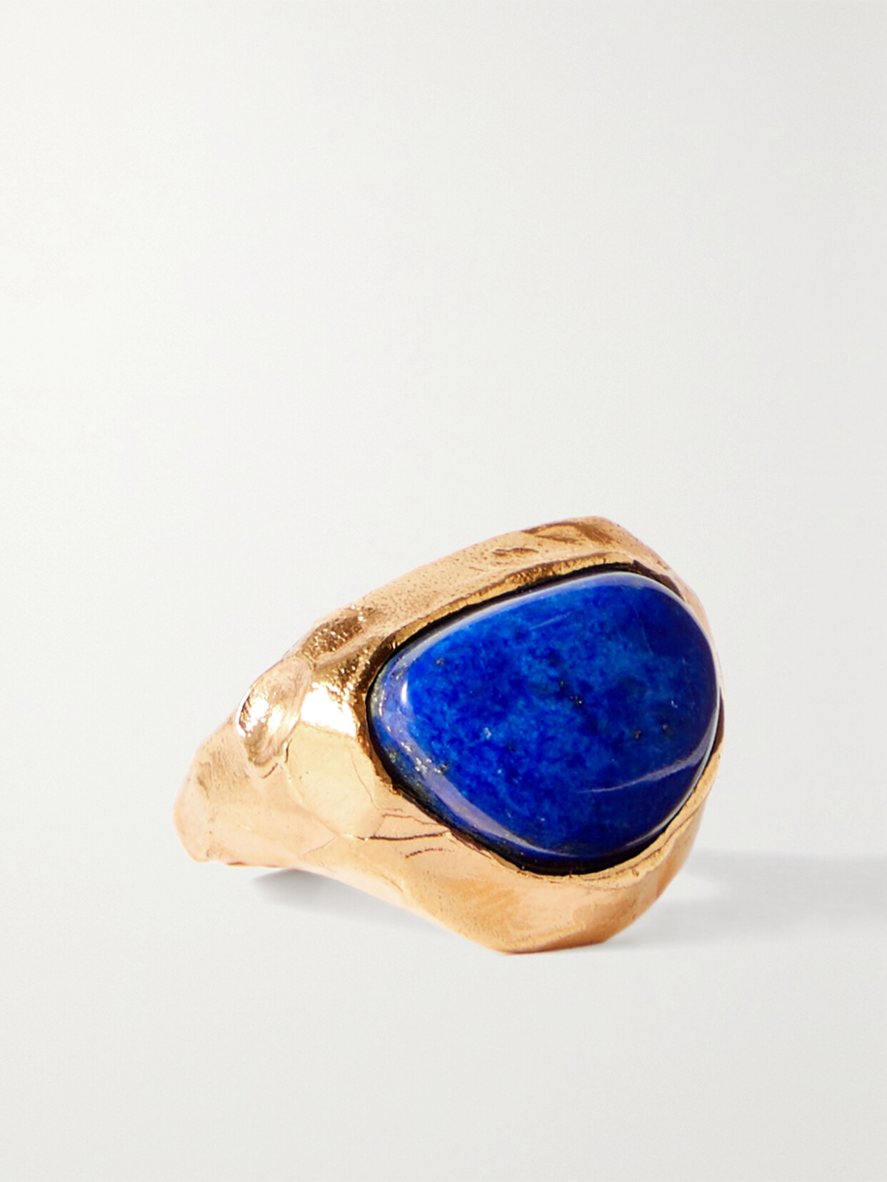 Alighieri - + Net Sustain The Horizon Calling Recycled Gold Vermeil Lapis Lazuli Ring - Blue