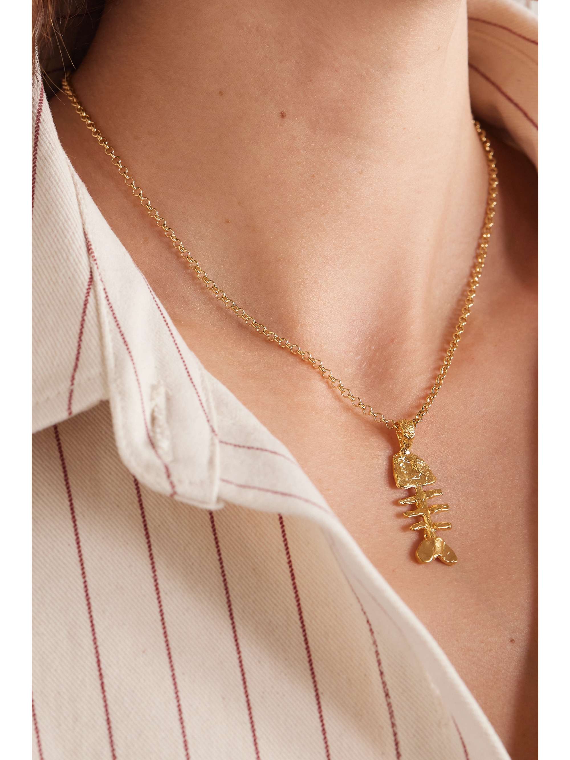 Gold plated necklace best sale pendant