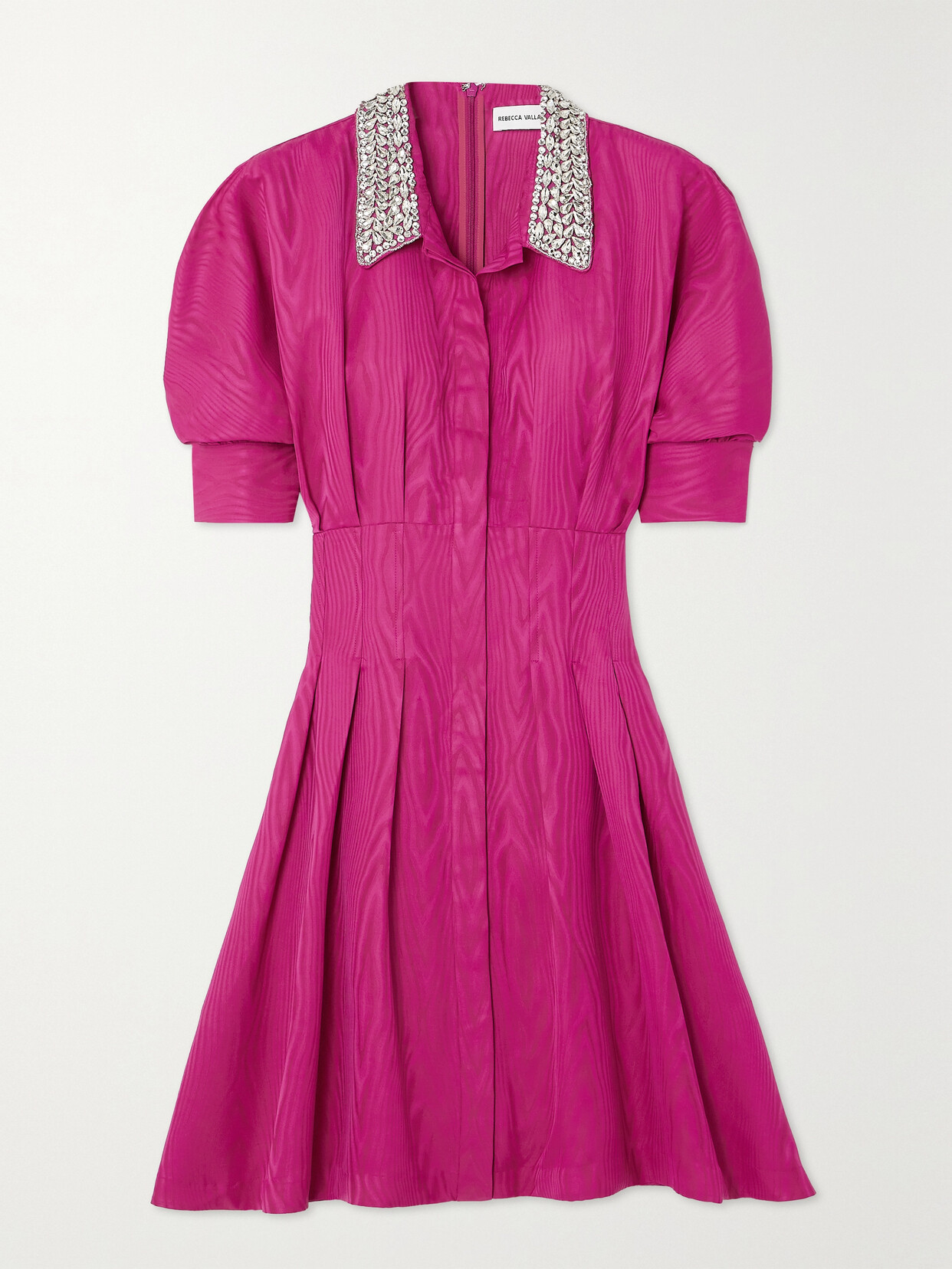 Rebecca Vallance - Cynthia Crystal-embellished Moire Mini Dress - Purple