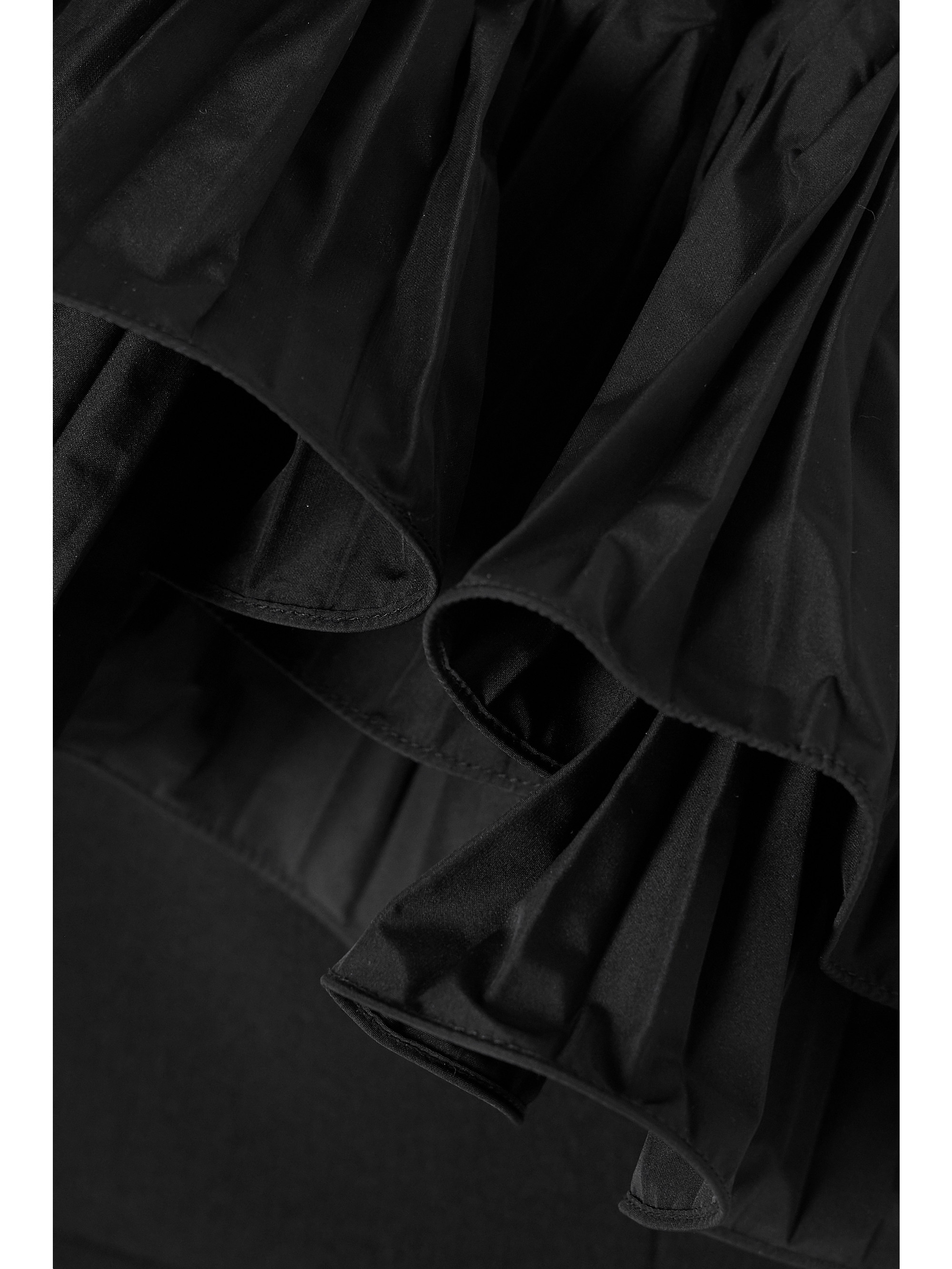 Rebecca Vallance Eva one-shoulder ruffled taffeta-trimmed cady mini dress thumbnail