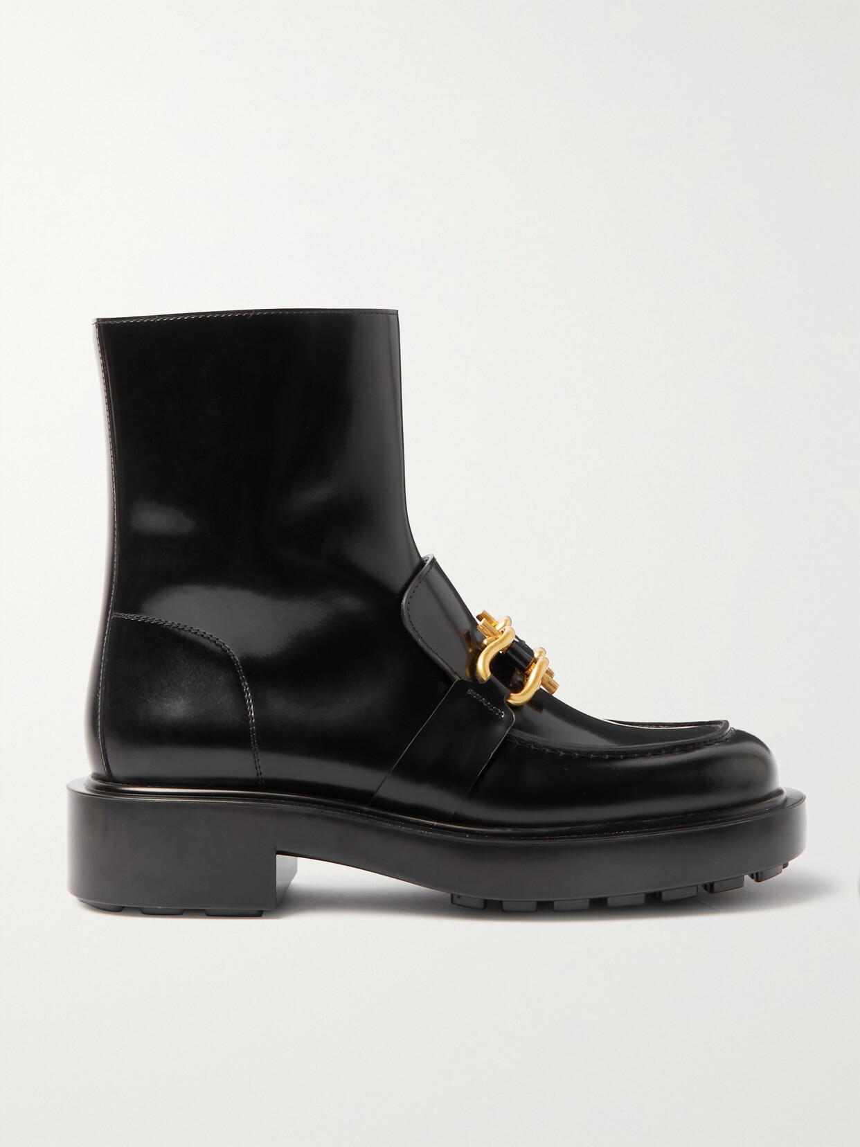 Bottega Veneta Monsieur Chunky Ankle Boots In Black