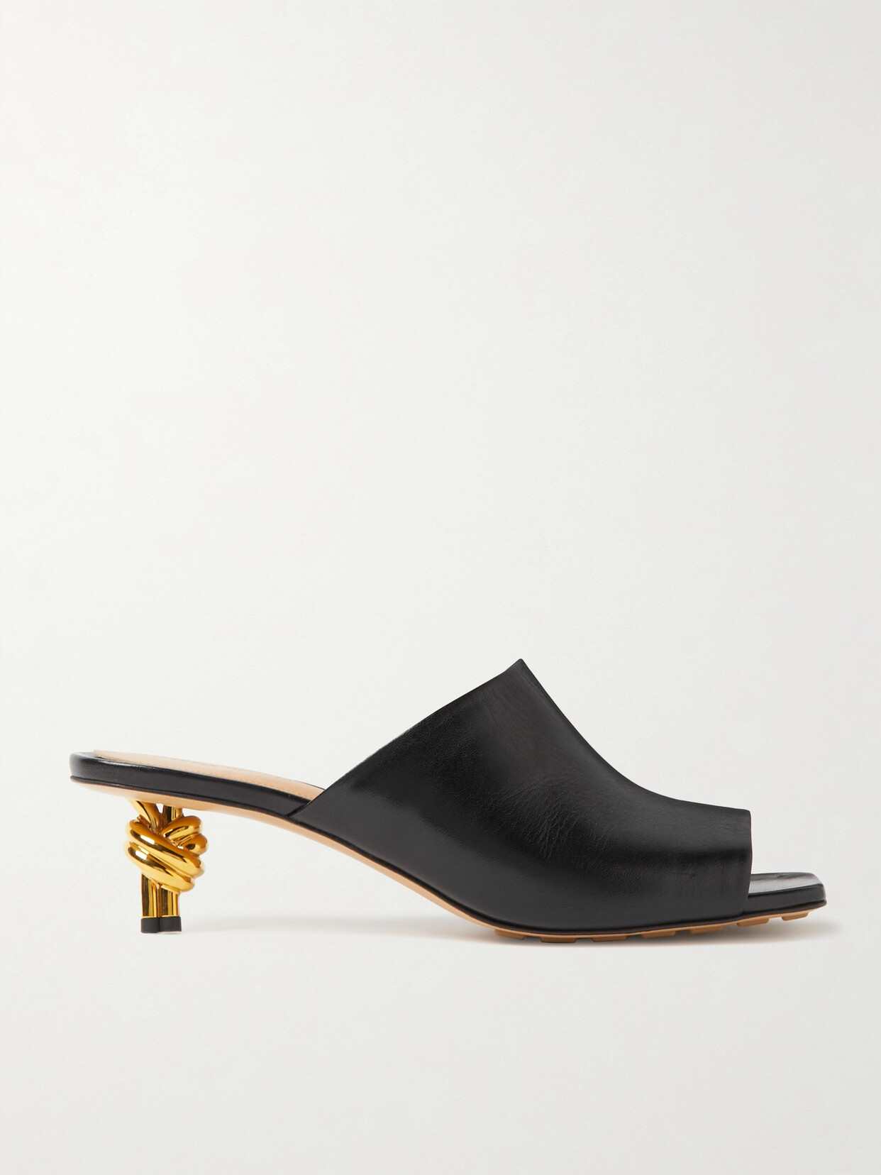 Bottega Veneta - Knot Leather Mules - Black