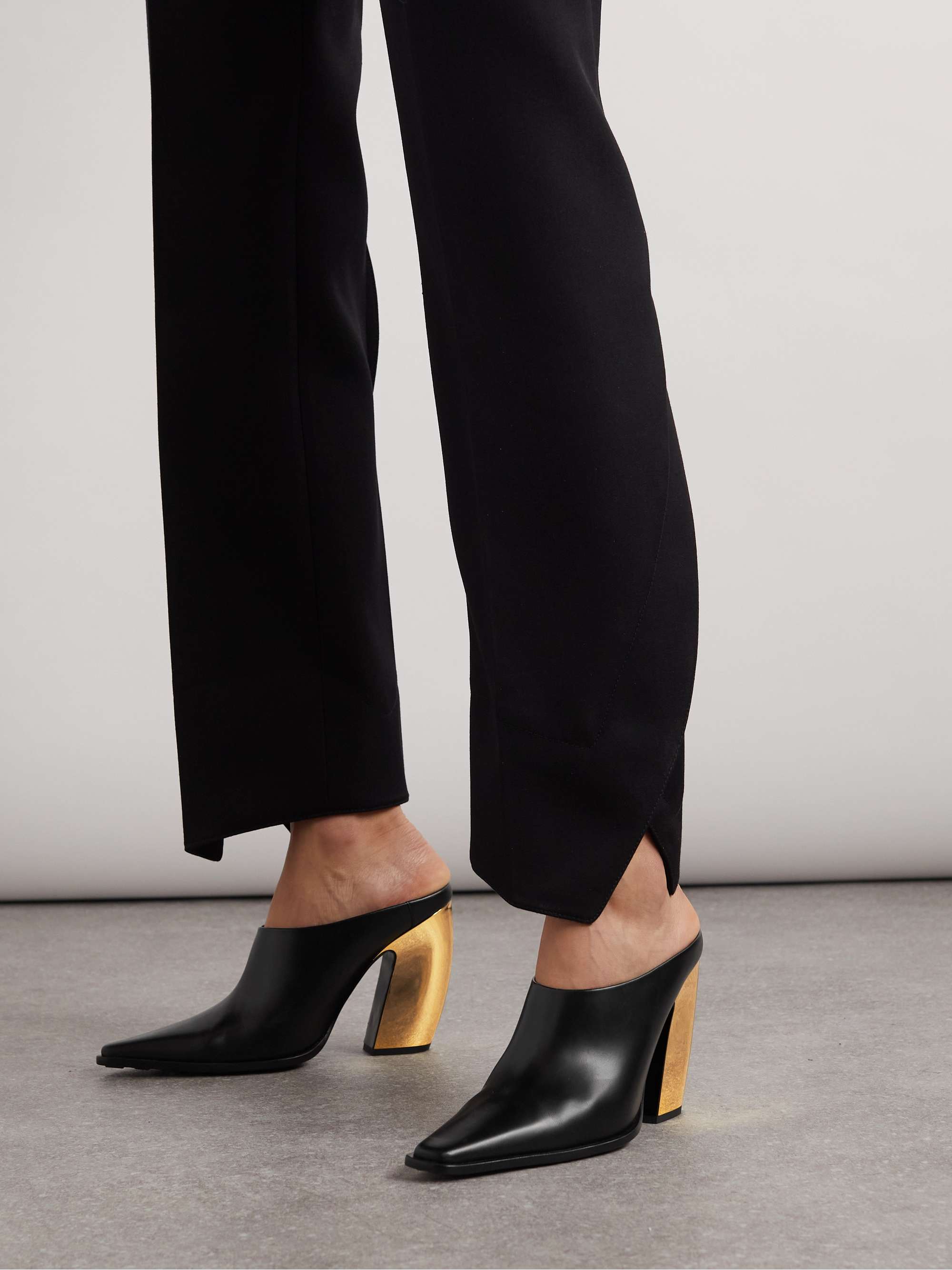 BOTTEGA VENETA Tex leather mules | NET-A-PORTER