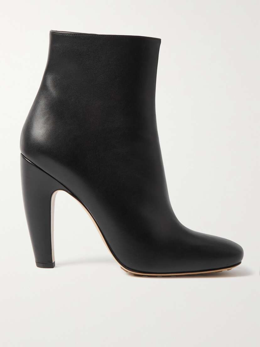 Bottega Veneta Canalazzo Leather Ankle Boots