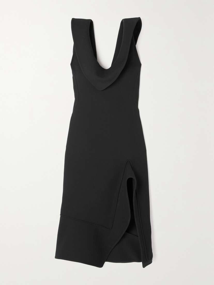 Bottega Veneta Draped Asymmetric Twill Dress