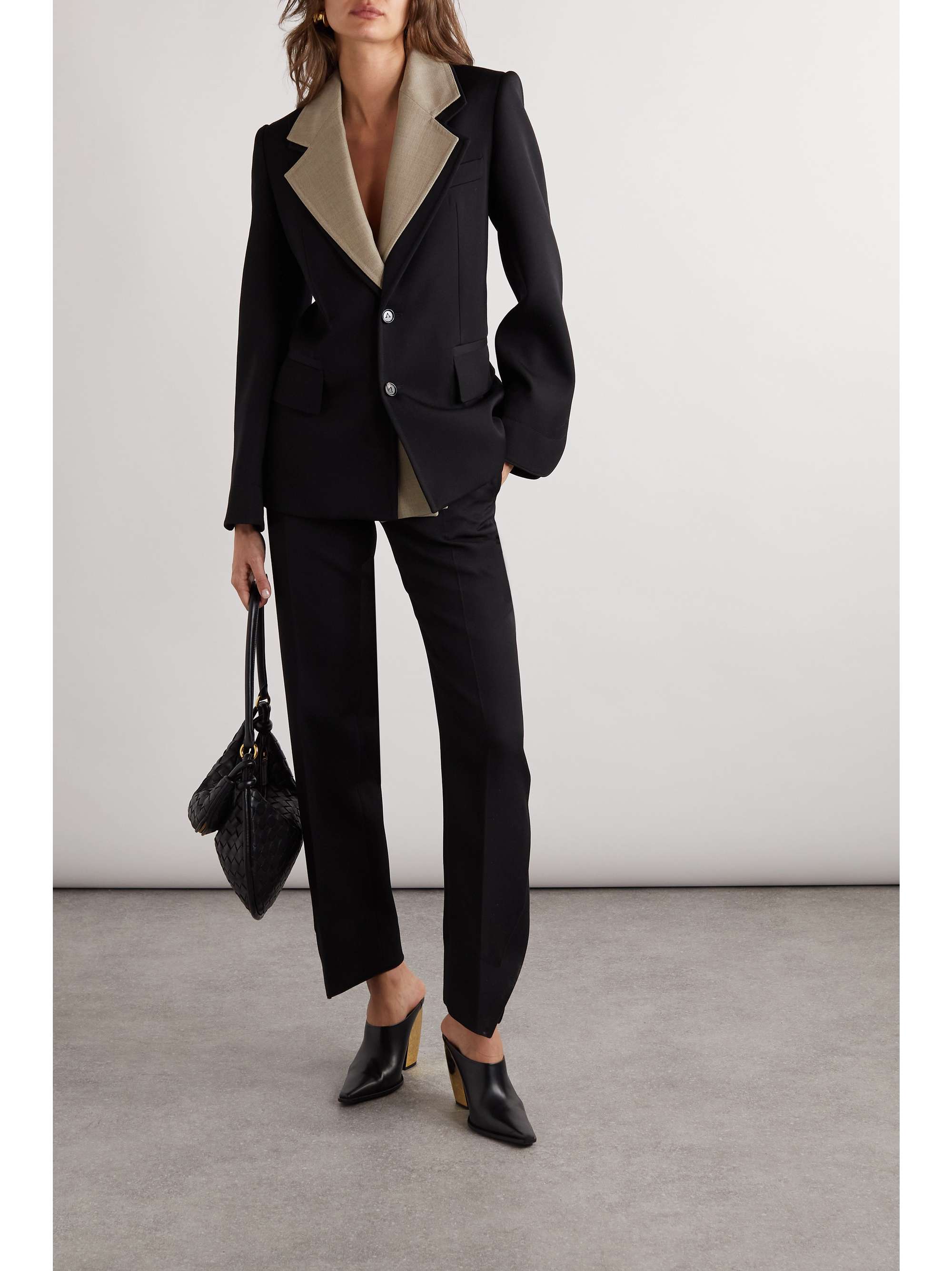 BOTTEGA VENETA Layered wool blazer | NET-A-PORTER