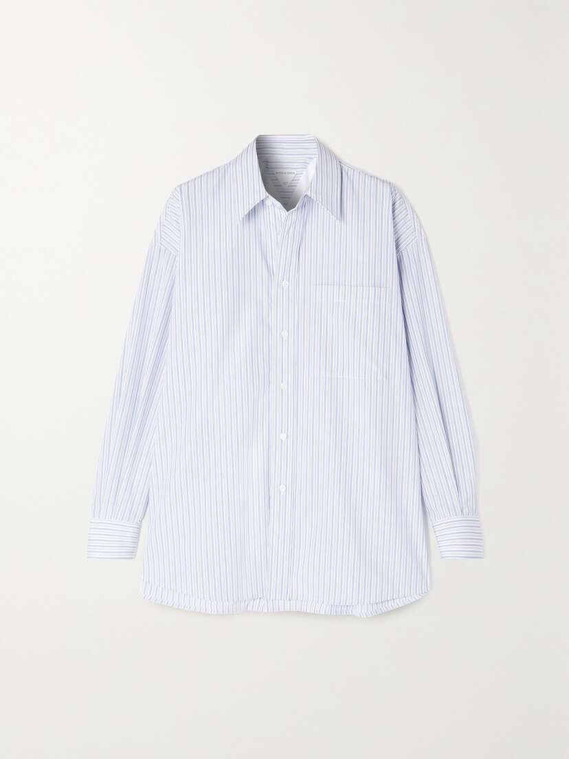 Bottega Veneta Striped Cotton-poplin Shirt