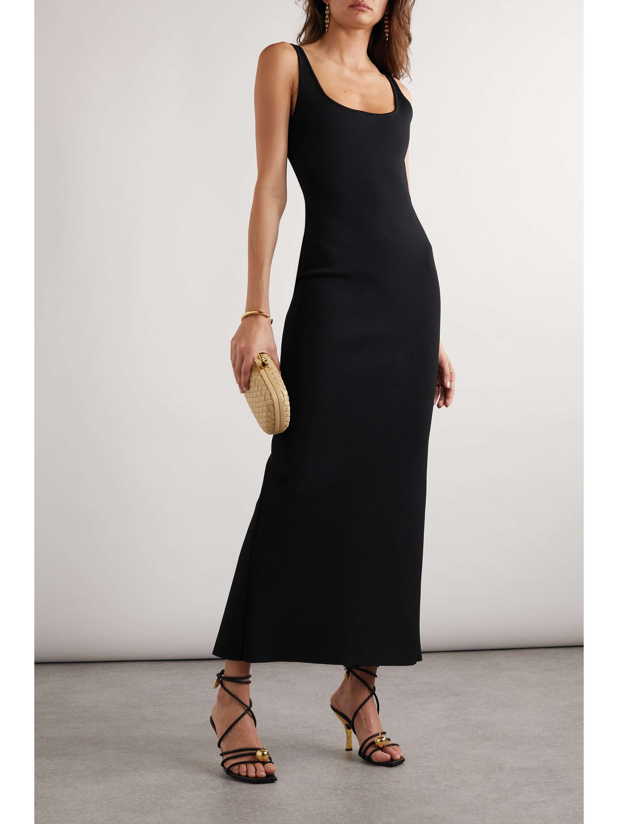 BOTTEGA VENETA Ribbed-knit maxi dress | NET-A-PORTER