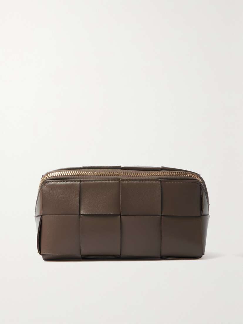 Bottega Veneta Cassette Intrecciato Leather Pouch