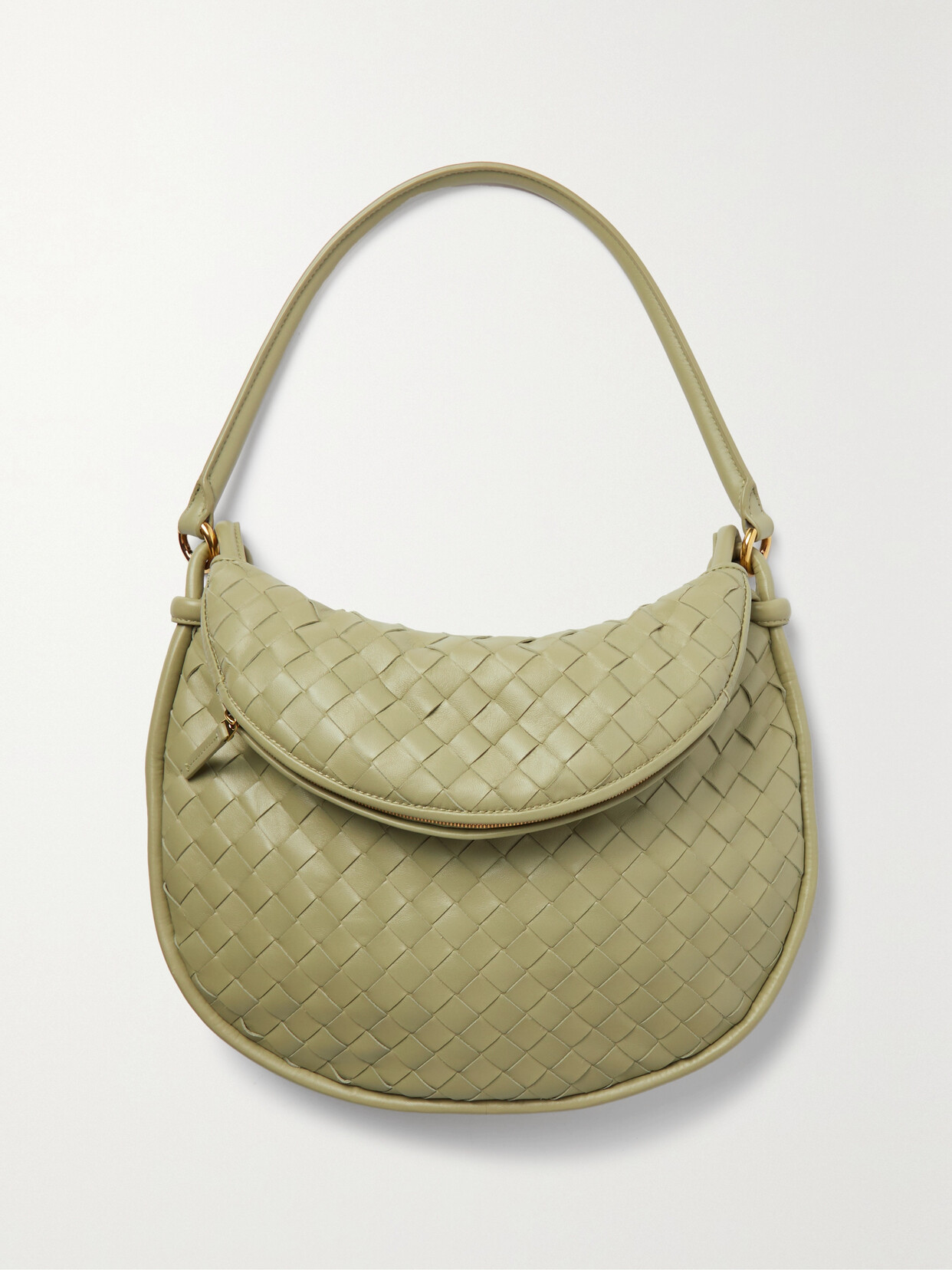 Bottega Veneta - Gemelli Medium Intrecciato Leather Shoulder Bag - Green