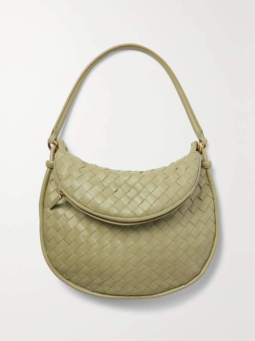 Bottega Veneta Gemelli Intrecciato Leather Shoulder Bag