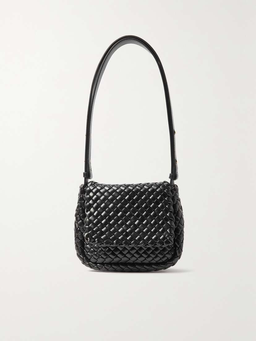 Bottega Veneta Cobble Small Intrecciato Leather Shoulder Bag