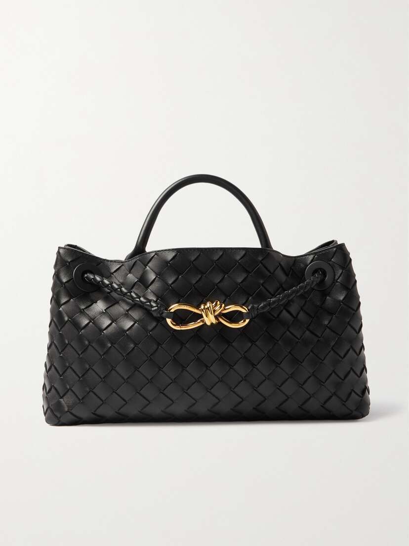 Bottega Veneta Andiamo East-west Small Intrecciato Leather Tote