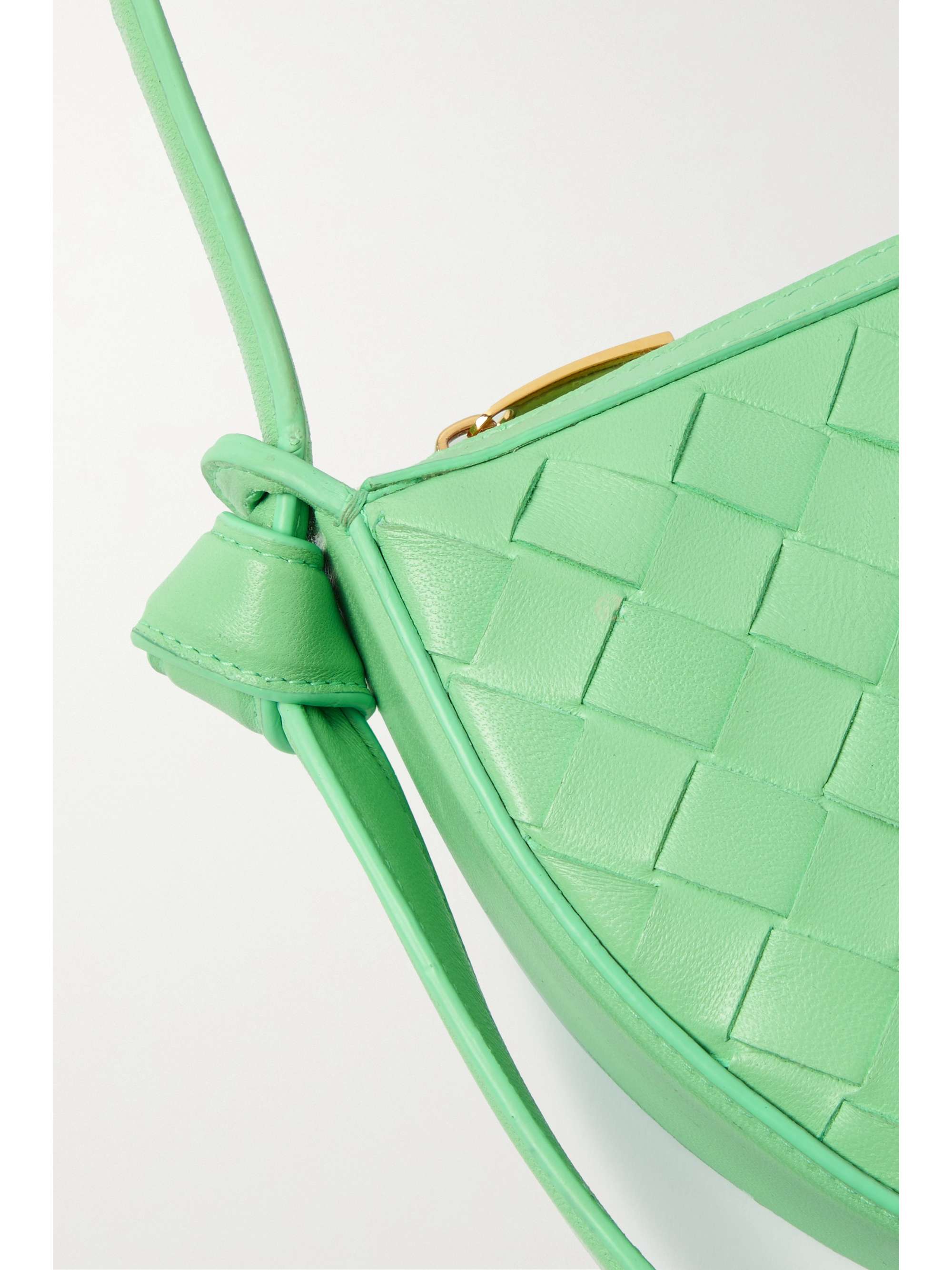 BOTTEGA Mini increcciato leather shoulder bag NETAPORTER