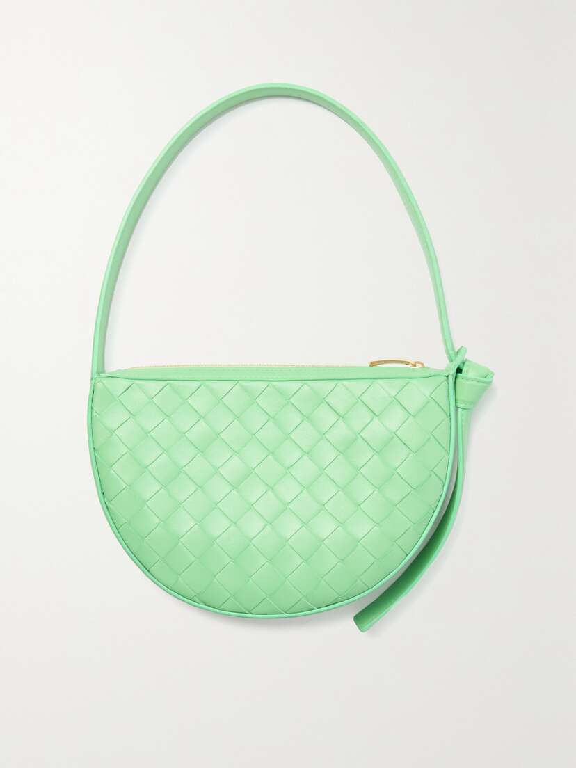 Bottega Veneta Mini Increcciato Leather Shoulder Bag