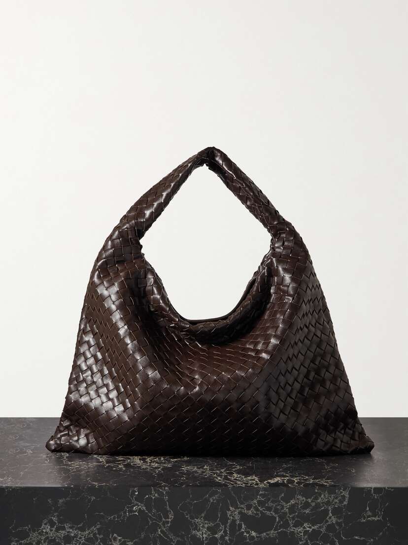 Bottega Veneta Hop Large Intrecciato Leather Tote