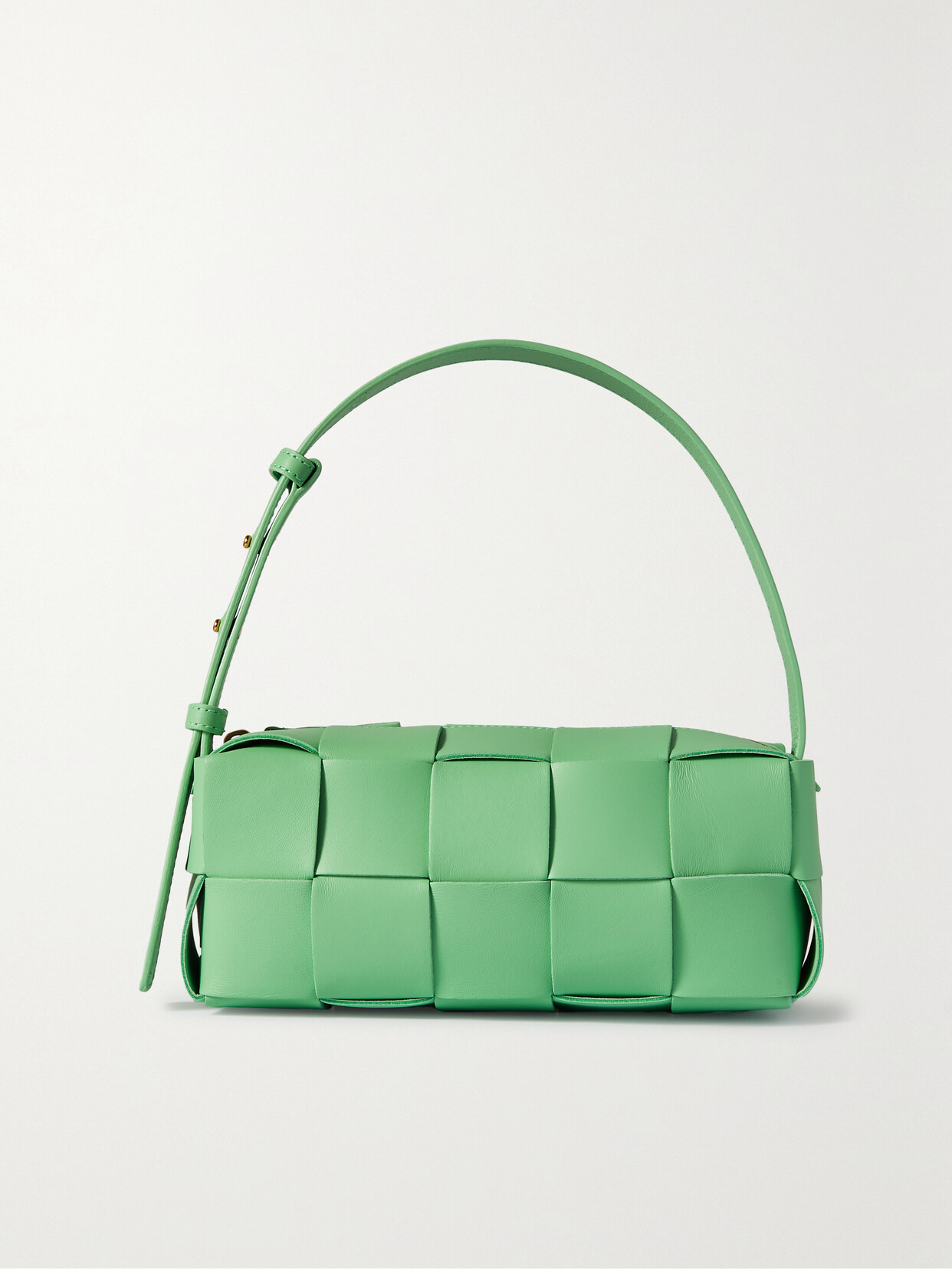 Bottega Veneta Small Brick Cassette Shoulder Bag In Green