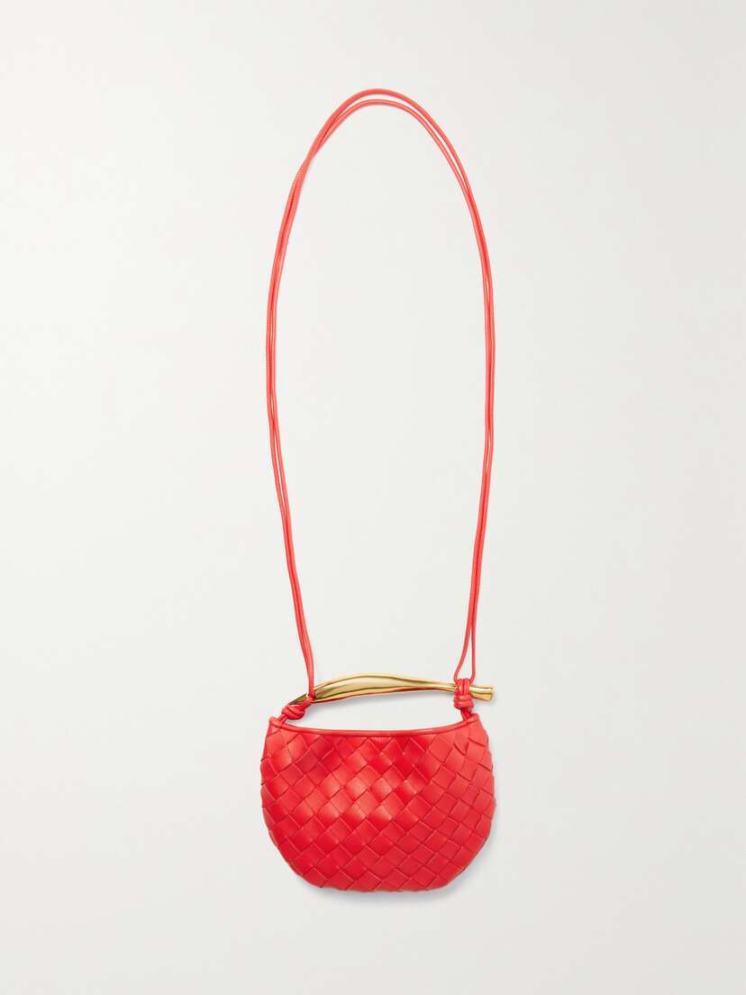 Bottega Veneta Sardine Mini Intrecciato Leather Shoulder Bag