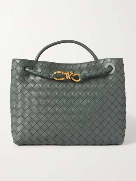 BOTTEGA VENETA Andiamo medium intrecciato leather tote | NET-A-PORTER