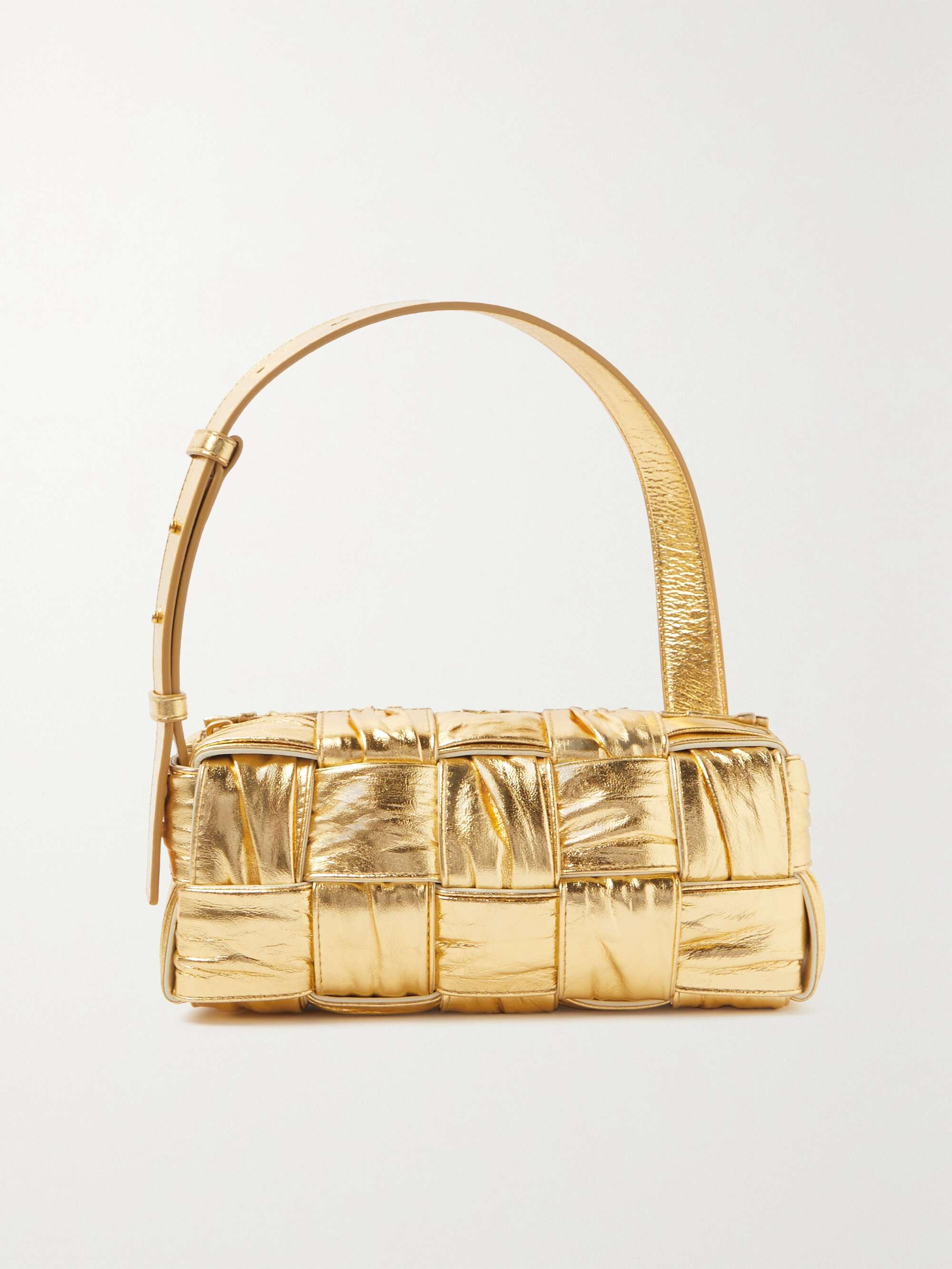 Bottega Veneta ゴールドレザーバッグ