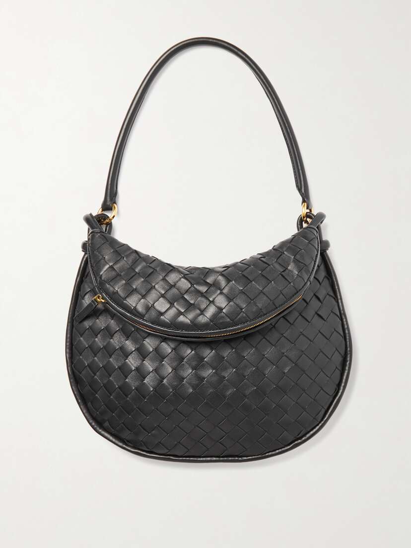 Bottega Veneta Gemelli Medium Intrecciato Leather Shoulder Bag