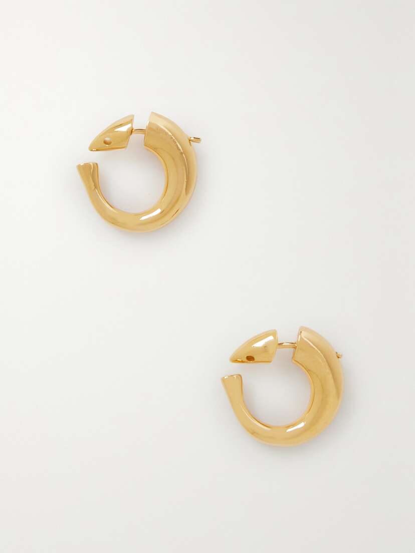 Bottega Veneta Vermeil Hoop Earrings