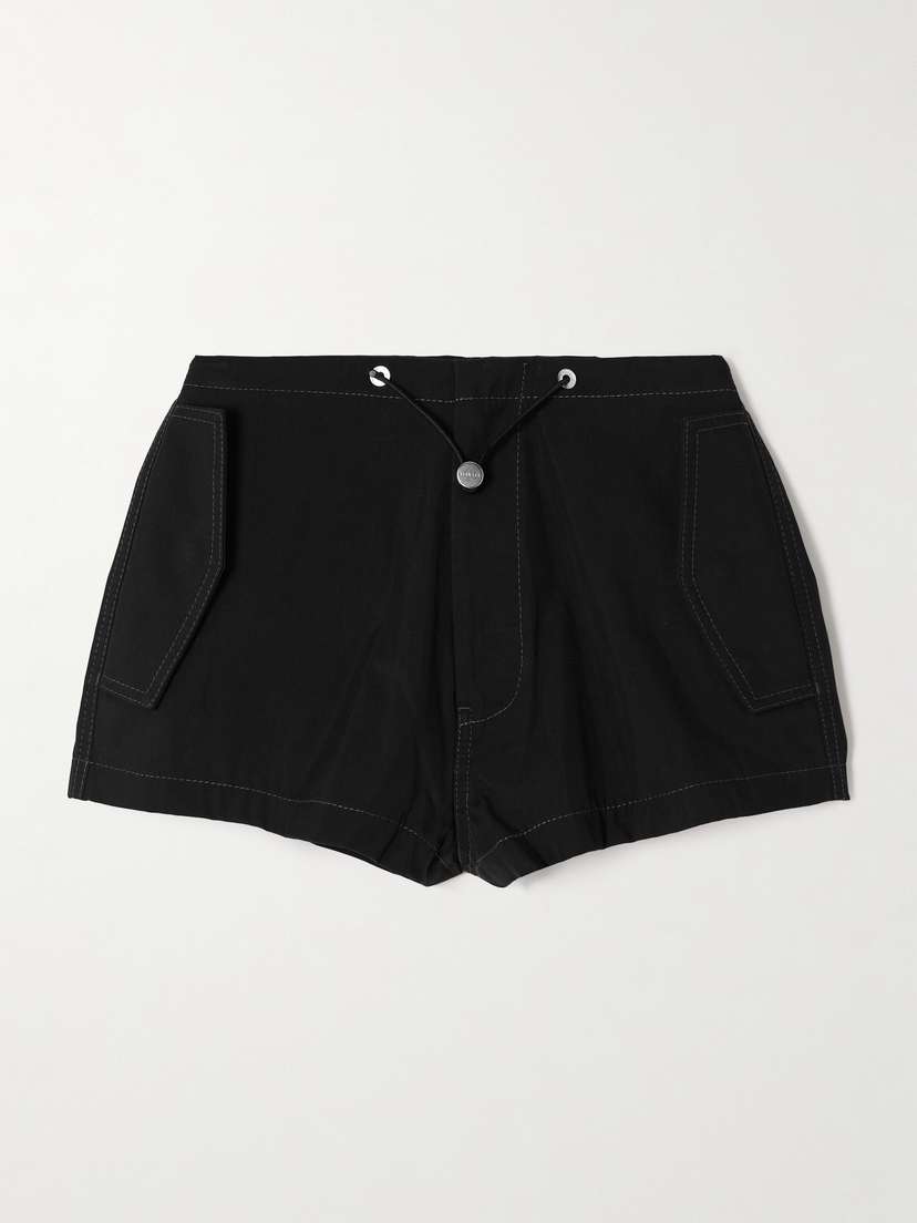 Dion Lee Parachute Organic Cotton-blend Twill Shorts