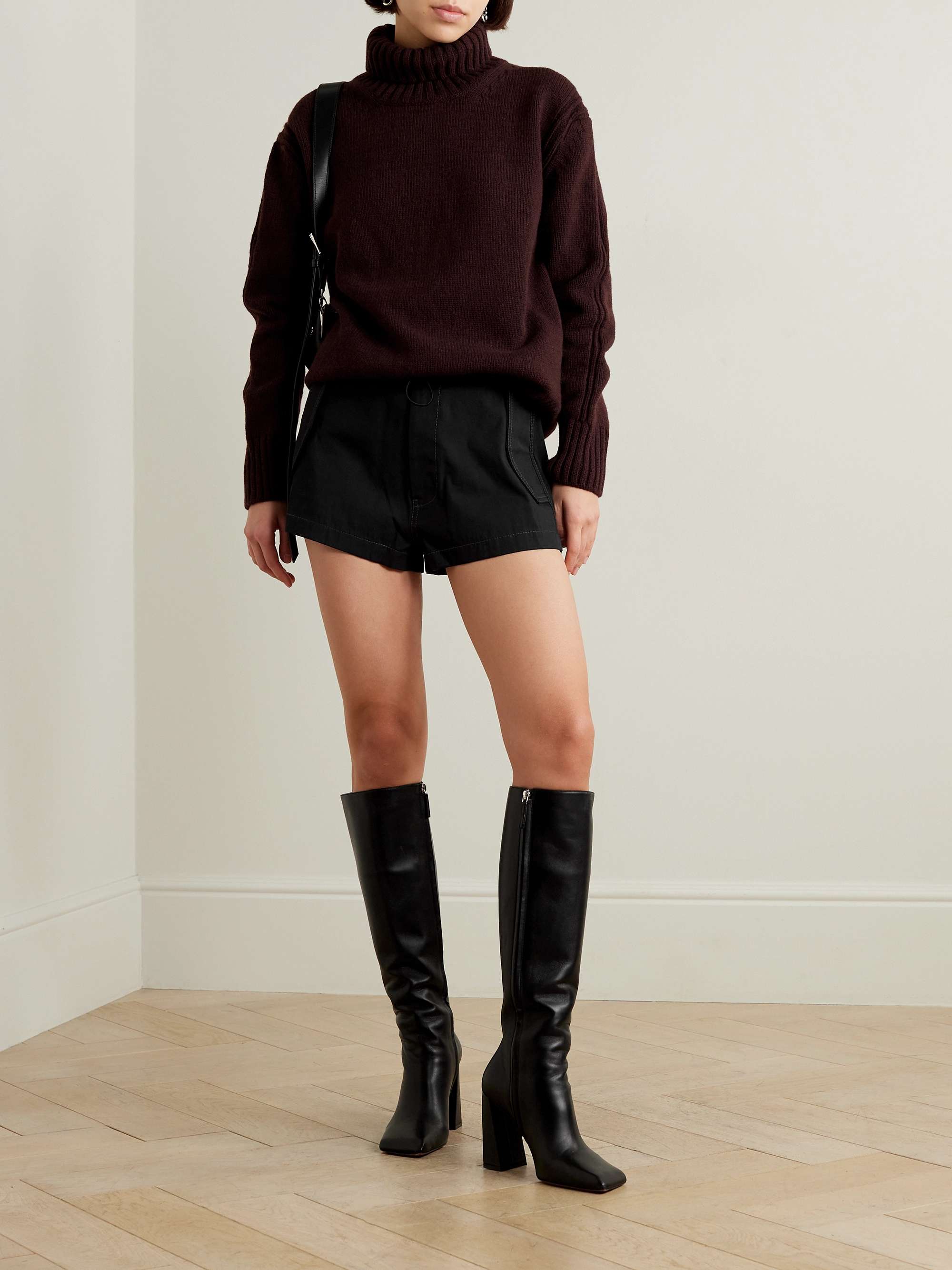 Parachute organic cotton blend twill shorts