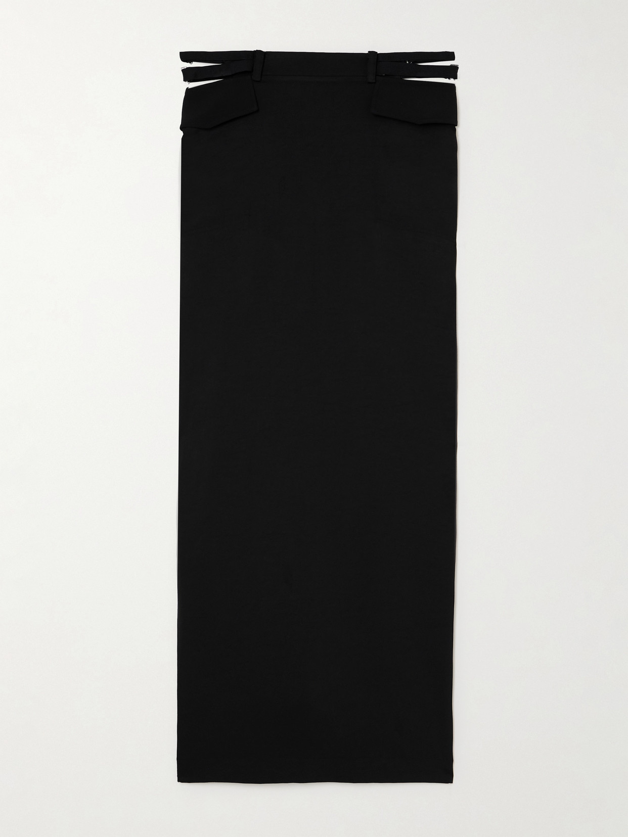 Shop Dion Lee Crepe Maxi Skirt In Black