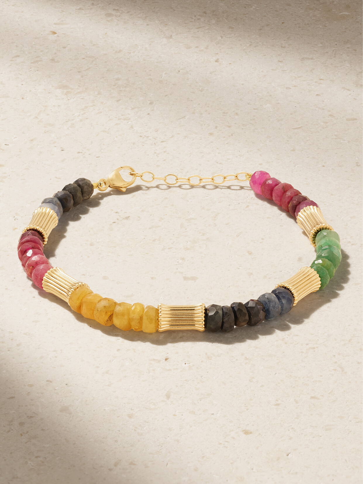 Jia Jia Jumbo Gold Sapphire Bracelet In Multi