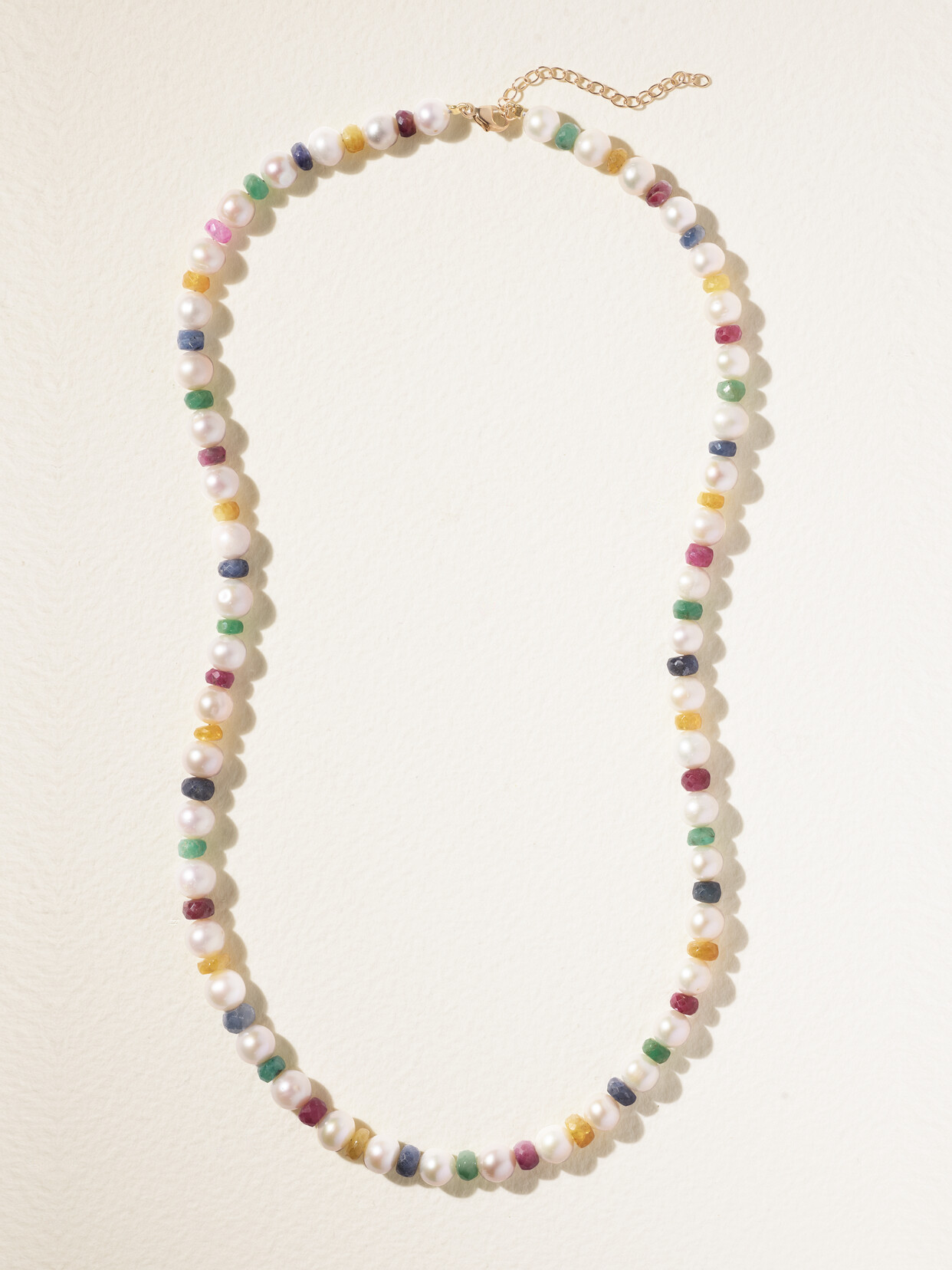 Jia Jia Jumbo Gold, Pearl And Sapphire Necklace In Multi