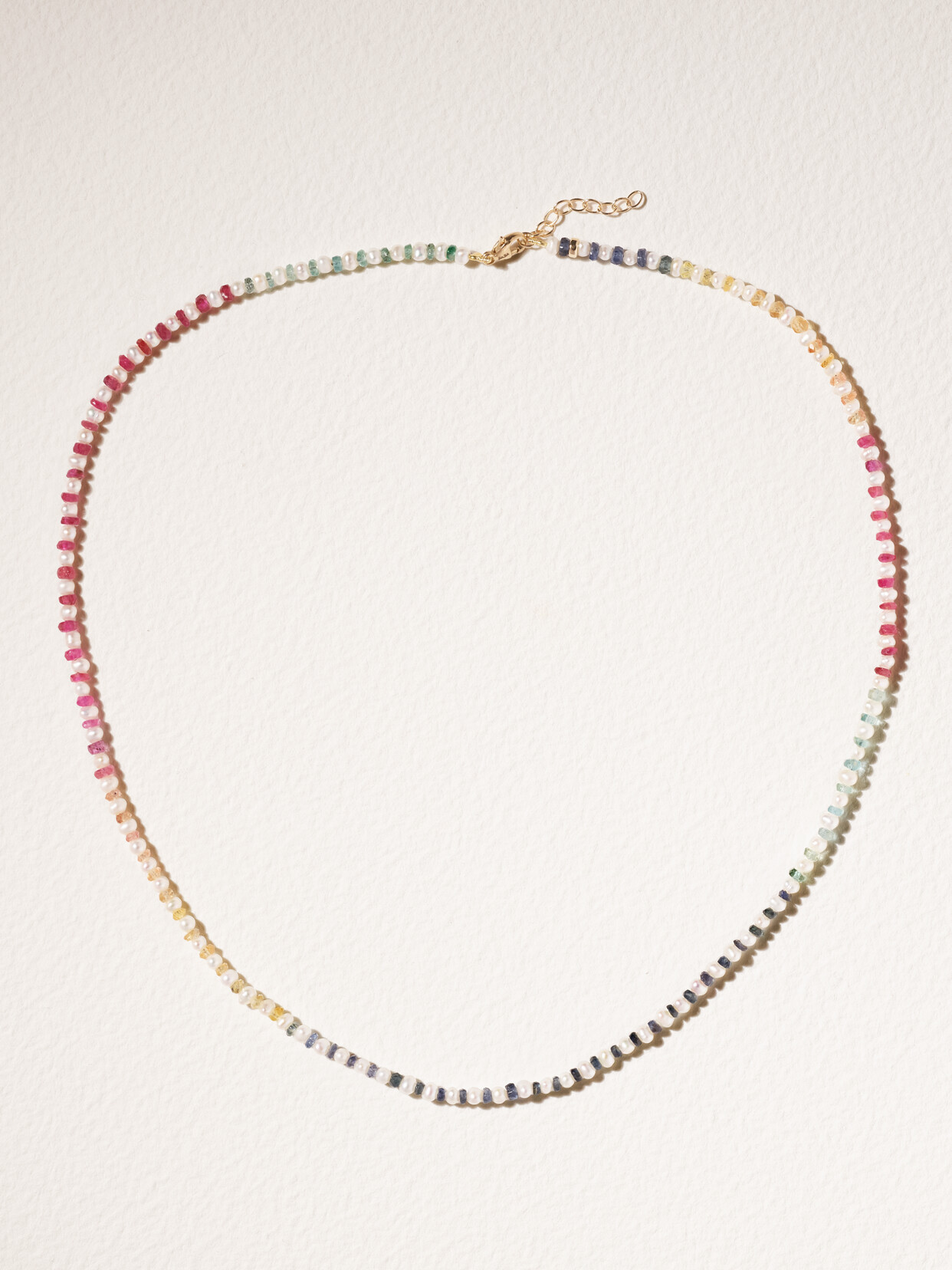 JIA JIA Mini Gold, Pearl And Sapphire Necklace