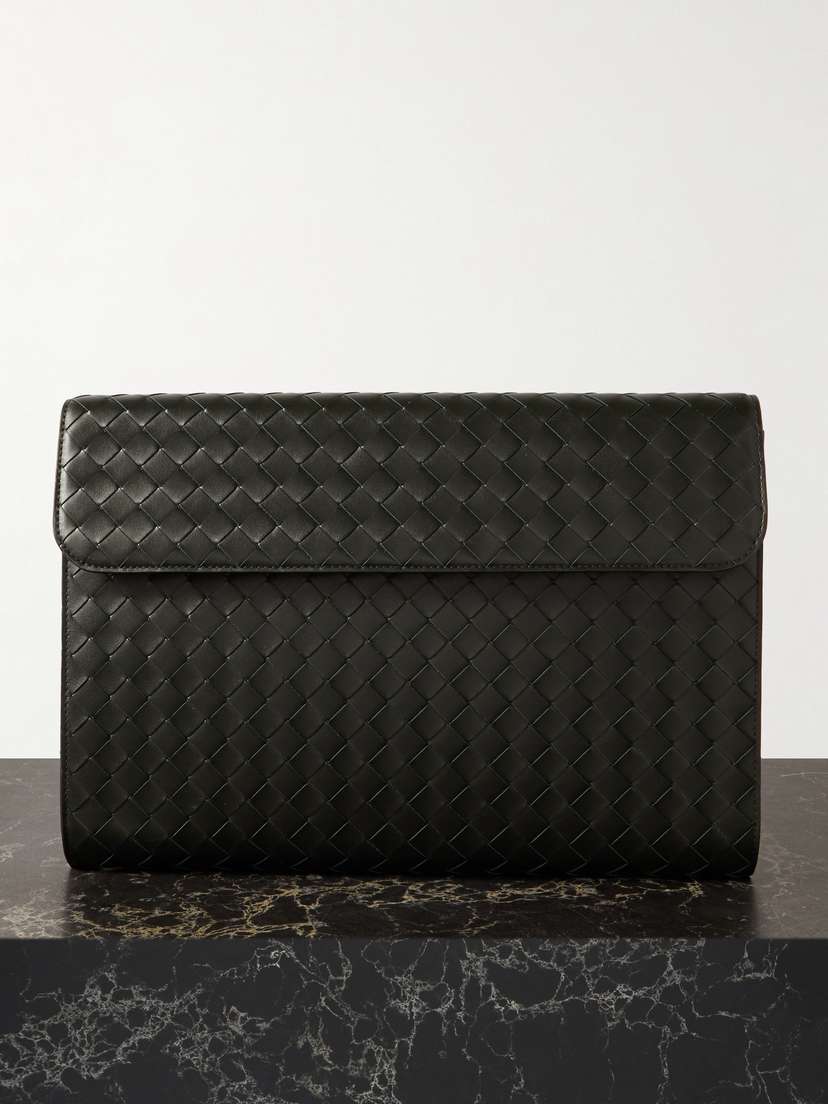 Bottega Veneta Intrecciato Leather Clutch