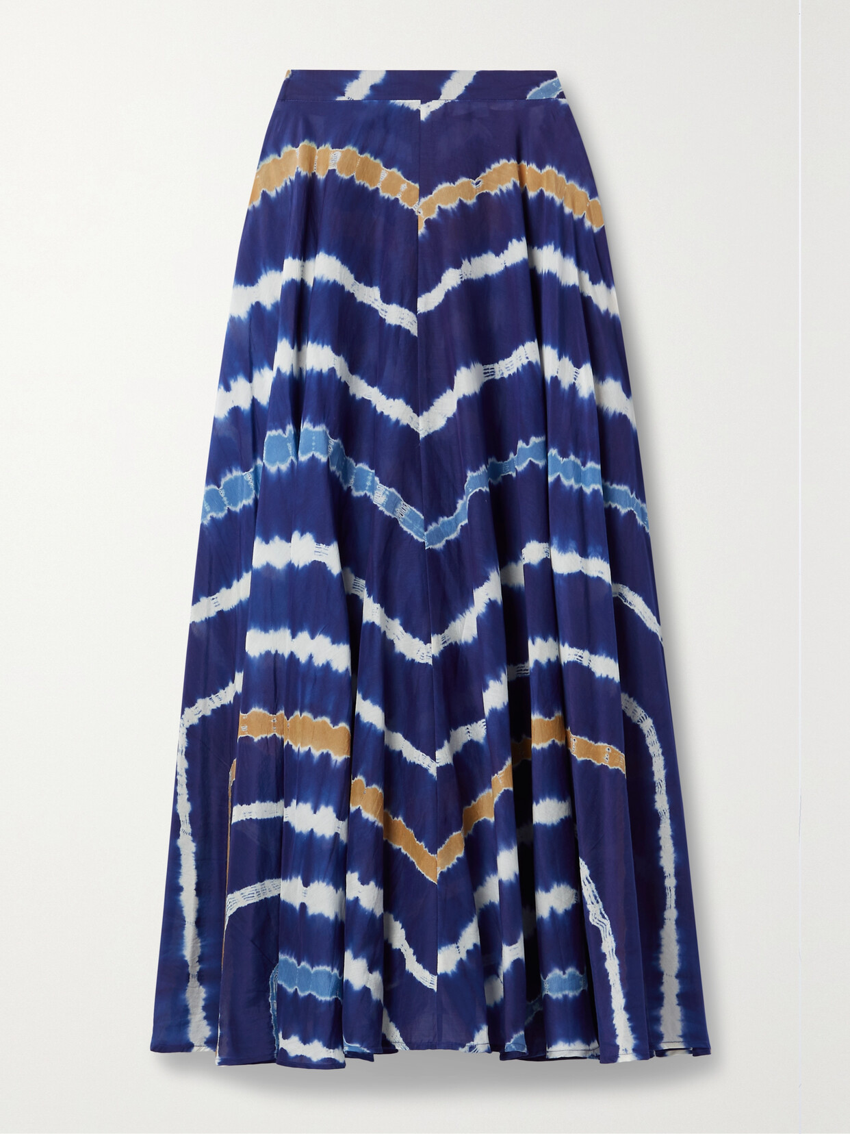 Cara Cara - Kendall Tie-dyed Cotton-voile Maxi Skirt - Blue