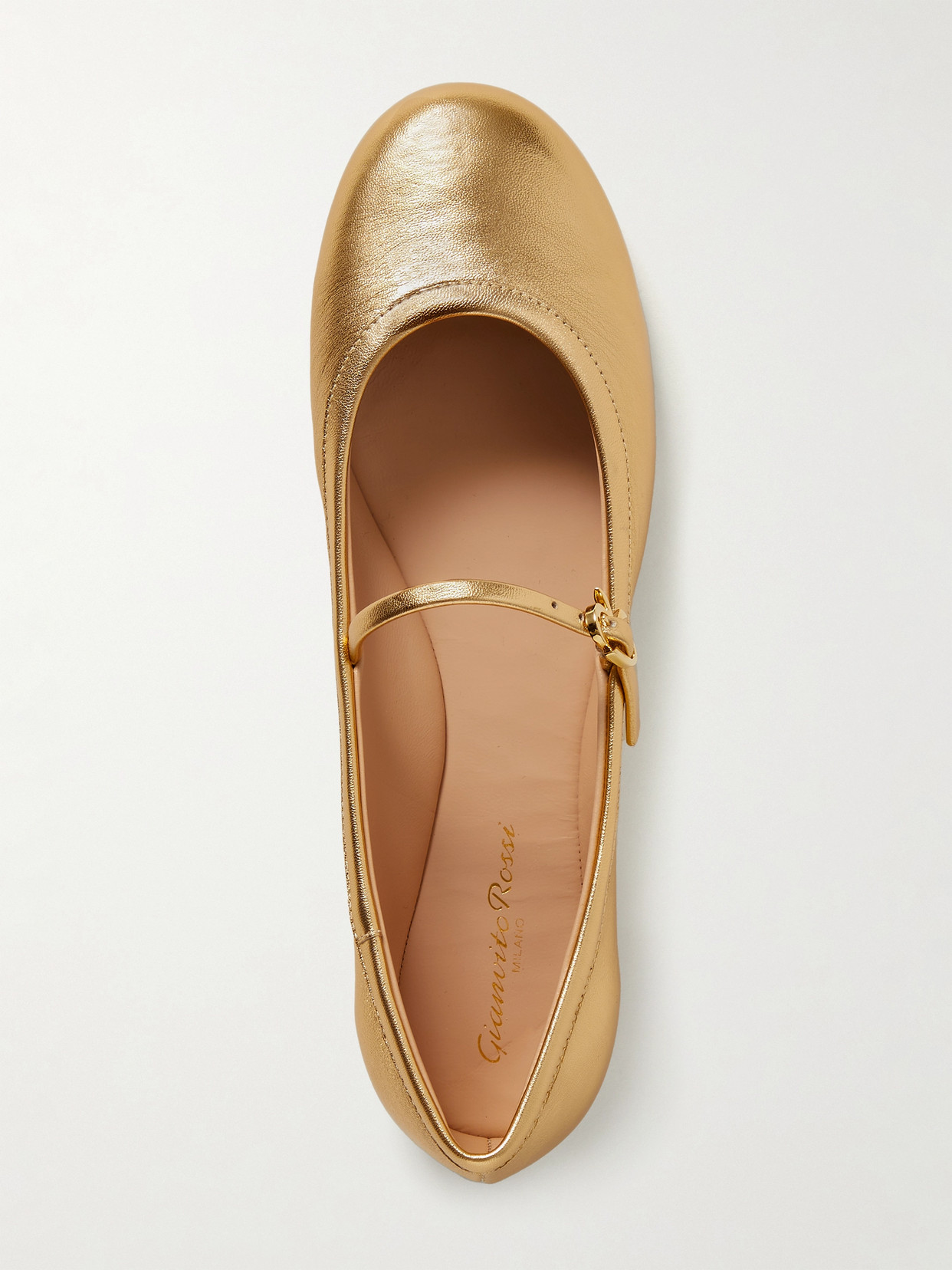 Gianvito Rossi Carla Flat Shoes In Yellow