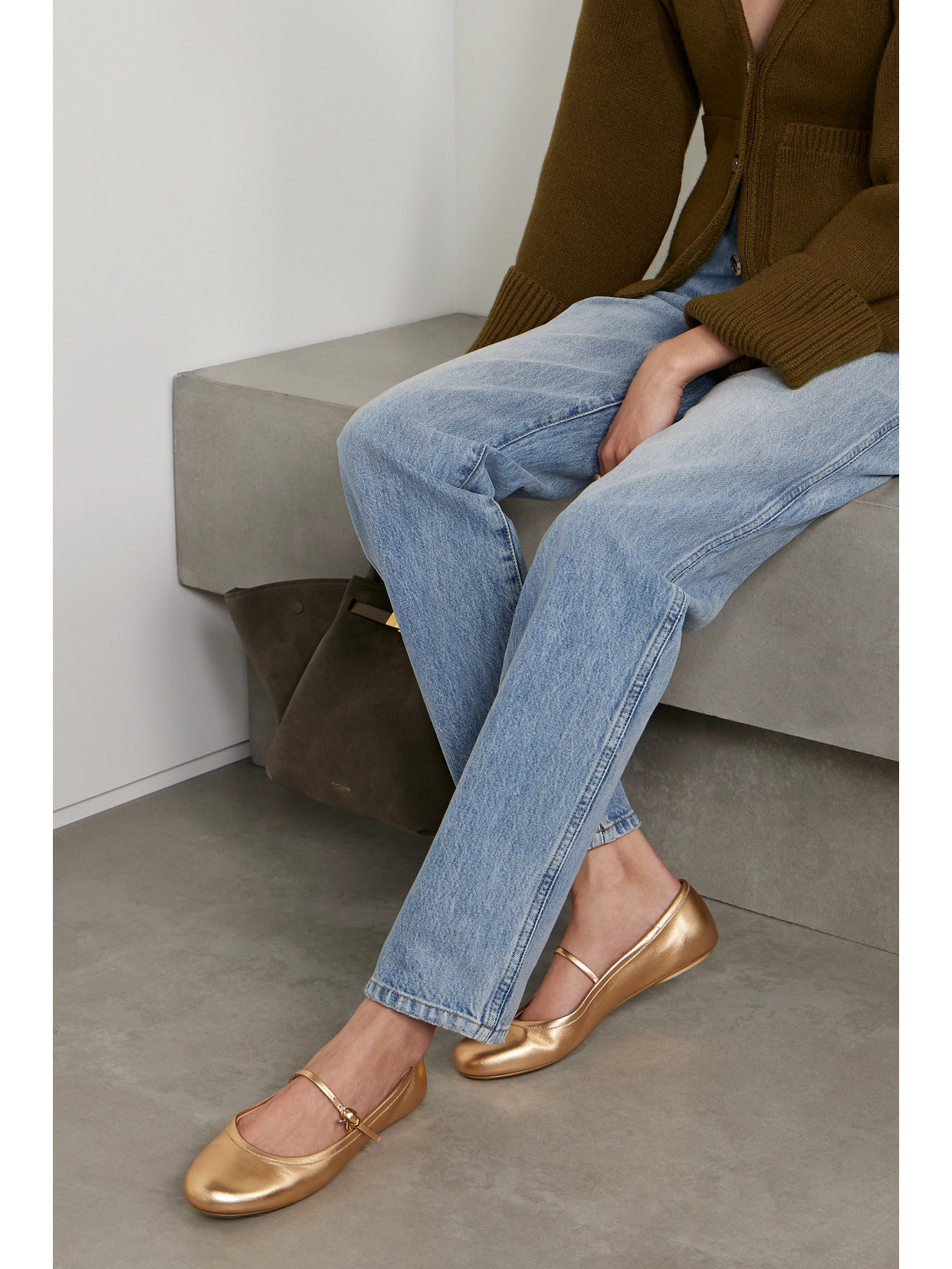 Gianvito Rossi Carla Flat Shoes In Yellow