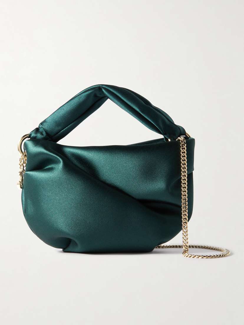 Jimmy Choo Bonny Satin Shoulder Bag