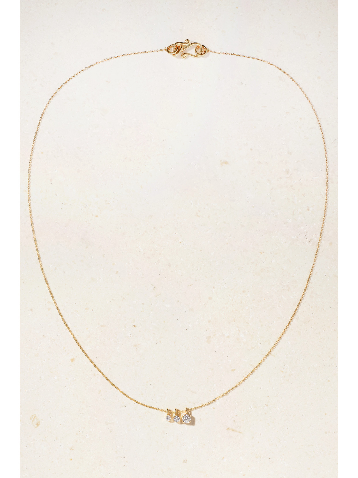 Sophie Bille Brahe Glaçon 18-karat Recycled Gold Diamond Necklace In Gold
