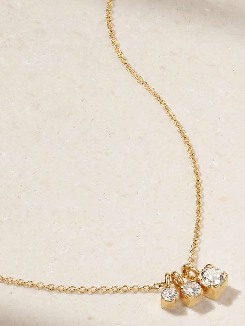 Sophie Bille Brahe Glaçon 18-karat Recycled Gold Diamond Necklace