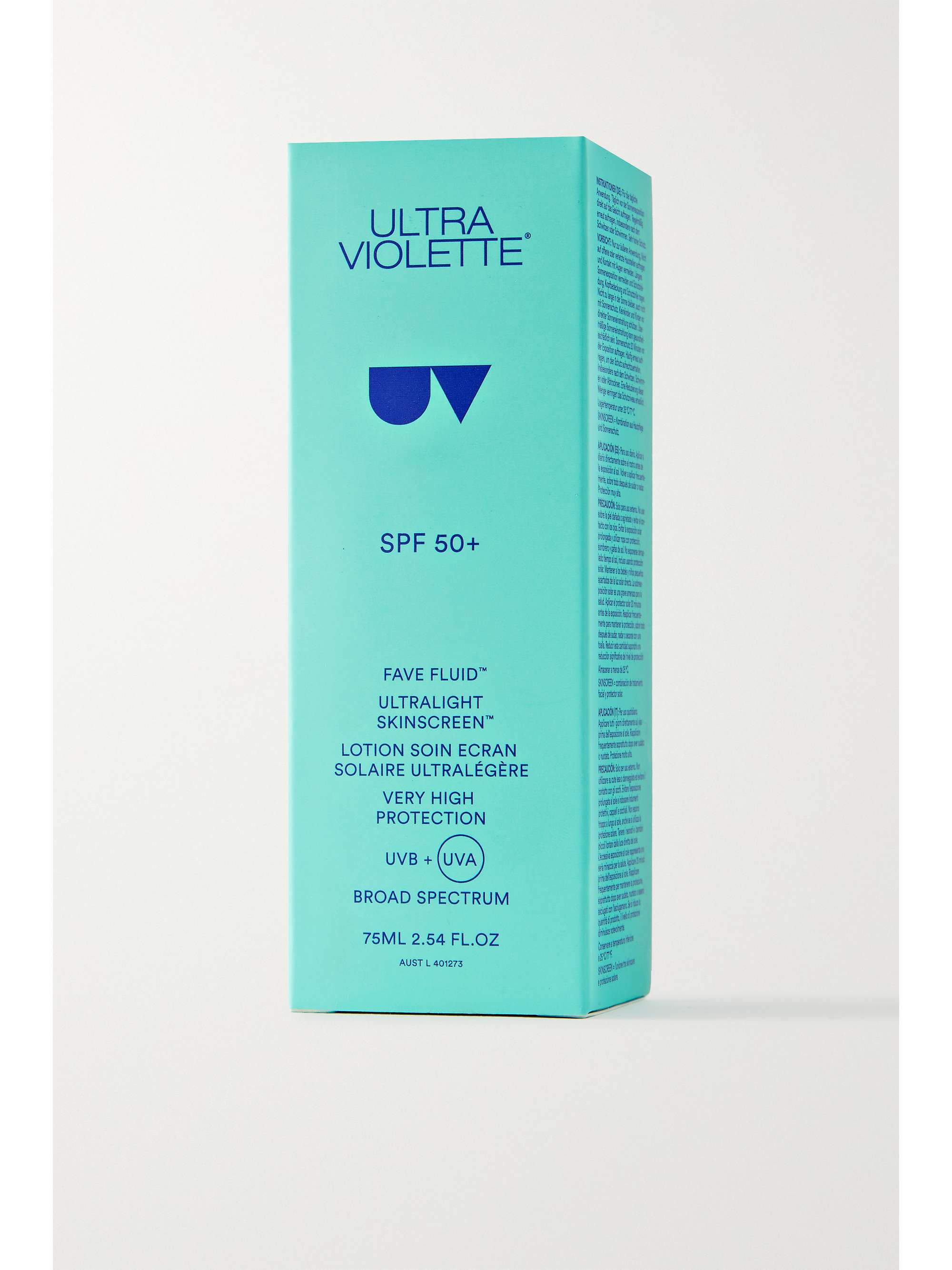 ULTRA VIOLETTE Fave Fluid SPF50+ Ultralight Skinscreen, 75ml NETAPORTER