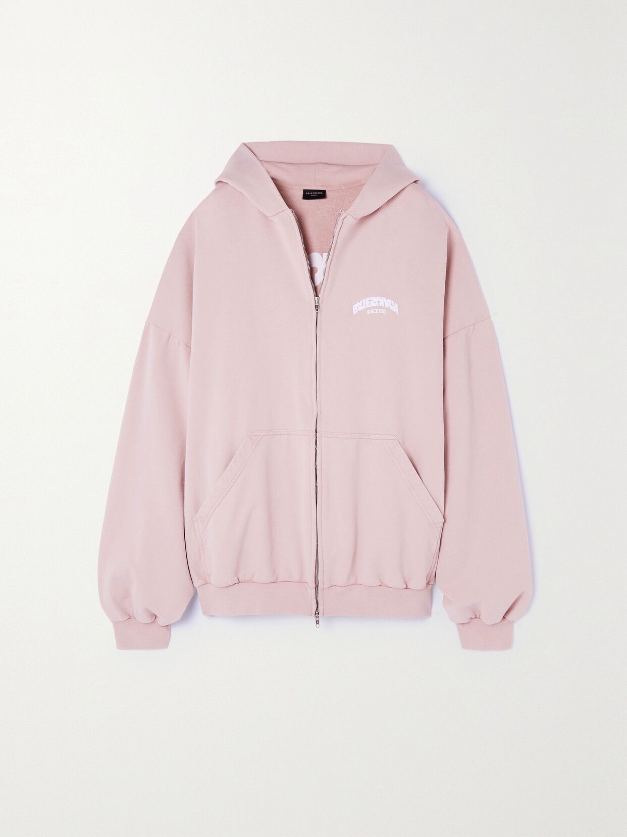 Balenciaga Oversized Printed Cotton-jersey Hoodie