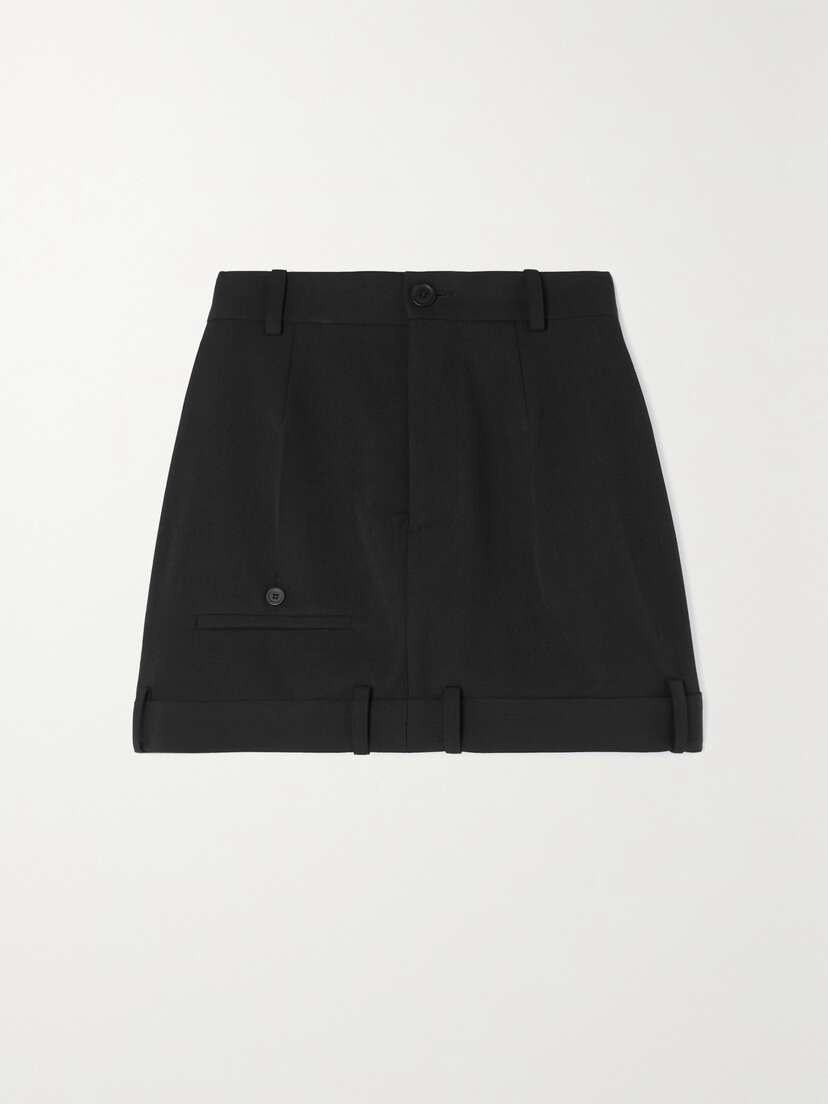 Balenciaga Wool-twill Mini Skirt