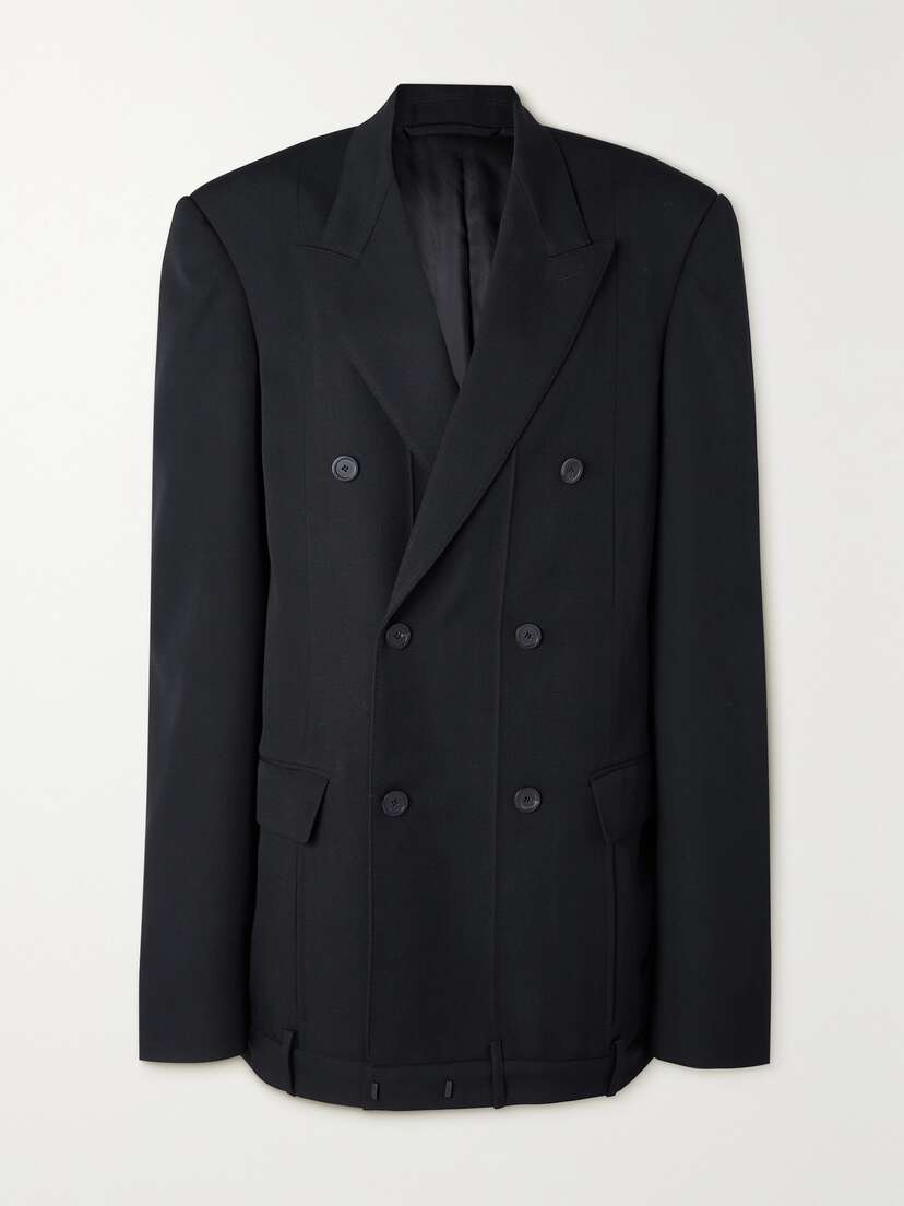 Balenciaga Oversized Double-breasted Wool-twill Blazer