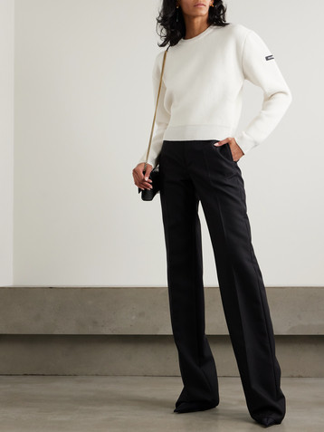 Balenciaga Appliquéd wool sweater